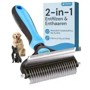 Katzenbürste MalsiPree Hundebürste Langhaar/Kurzhaar, 2 in 1