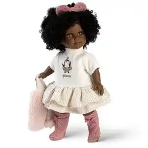 Llorens-Puppe Llorens 53526 schwarzhaarig Puppe Zuri 35cm