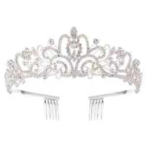 Tiara Voarge Bridal Kristall Strass Krone mit Kamm