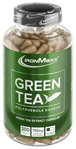 Grüner-Tee-Kapseln IronMaxx Green Tea/Grüntee-Extrakt, 300 St