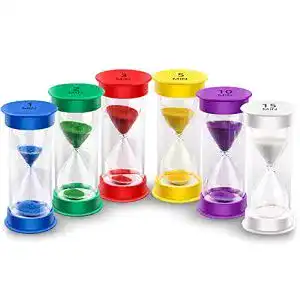 Sanduhr EEIEER für Kinder, Buntes Set 6 Stück