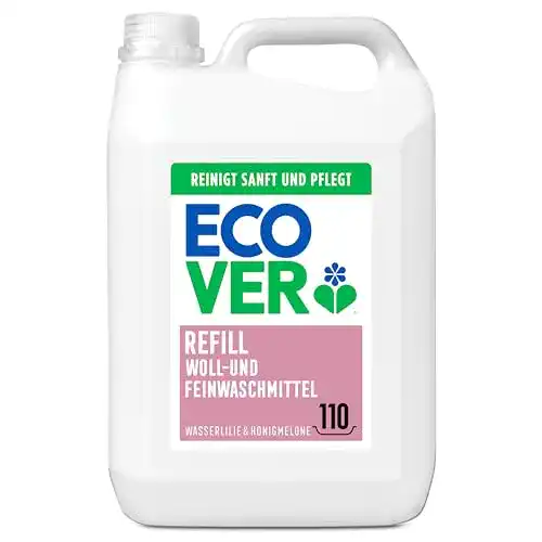 Feinwaschmittel Ecover Wolle & Feines (5 L/111 Waschladungen)