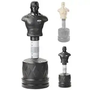 Boxdummy Bad Company Bob der Box-Dummy I Höhenverstellbarer Boxsack-Torso für gezieltes Kombinationstraining I BCA-79 (Schwarz)