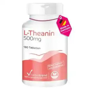 L-Theanin Vitamintrend 500mg – 180 vegane Tabletten – Hochdosiert