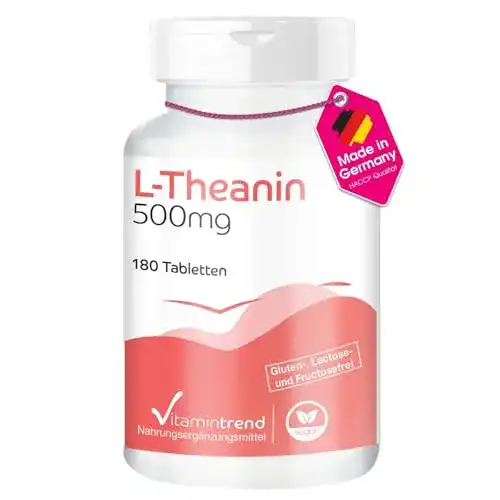 L-Theanin Vitamintrend 500mg – 180 vegane Tabletten – Hochdosiert