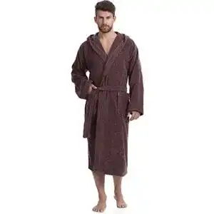 Bademantel Herren Ladeheid Herren Frottee Bademantel aus 100%