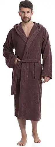 Bademantel Herren Ladeheid Herren Frottee Bademantel aus 100%