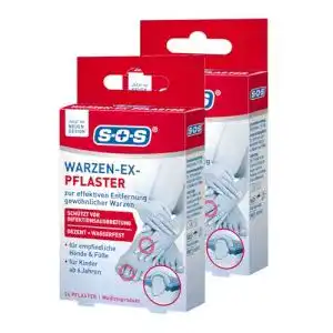 Warzenmittel SOS Warzen-Ex Pflaster, 2 x 24 Pflaster