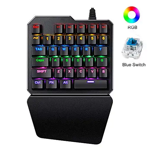 Einhand-Tastatur LexonElec Mechanische Gaming-Tastatur