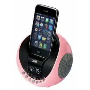 iPod Dockingstation SEG CR 116i inkl. Round Design-Uhr