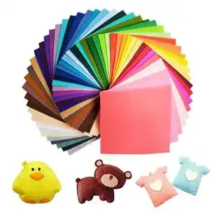 Filzstoff UOUNE 60 Farben 15 x 15cm Bastelfilz Filz Blätter