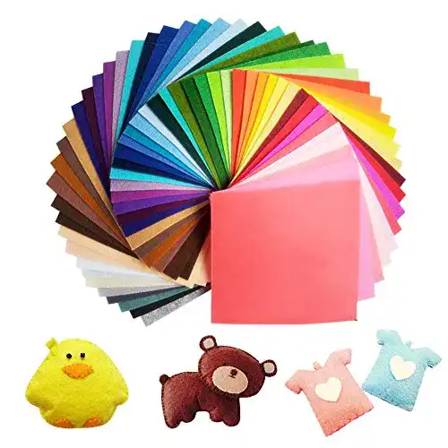 Die beste Filzstoff UOUNE 60 Farben 15 x 15cm Bastelfilz Filz Blätter 2026 Test Bestseller Filzstoff UOUNE 60 Farben 15 x 15cm Bastelfilz Filz Blätter
