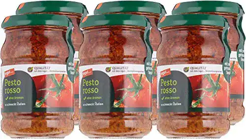 Pesto Rosso tegut… Reinheitsversprechen, 6 x 190 g