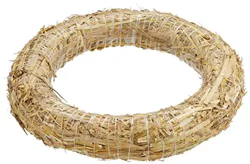 Strohkranz Glorex 300 x 60 mm, Stroh, Natur, 30 x 30 x 6 cm