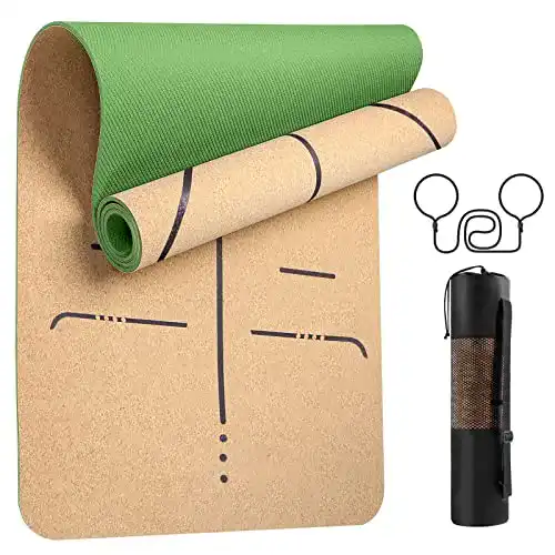 Yogamatte Kork gisala Yogamatte aus Kork und Naturkautschuk