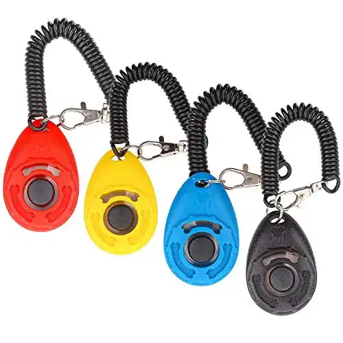 Clicker Diyife Hunde, 4 Stück Trainings- mit Handschlaufe