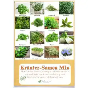 Kräuter-Samen prademir Kräutersamen Mischung 16 Sorten