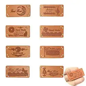 Lederlabel Juland 40 Stück Handmade Kunst Leder Labels Etiketten