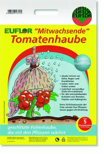 Tomatenhaube Euflor 90022 mitwachsend 5 Stück UV-stabil