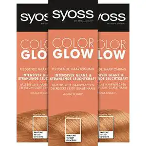 Haartönung blond Syoss Color Glow Pflegende Haartönung Coral