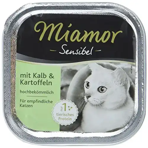 Katzenfutter Miamor Sensibel Kalb & Kartoffel 16x100g