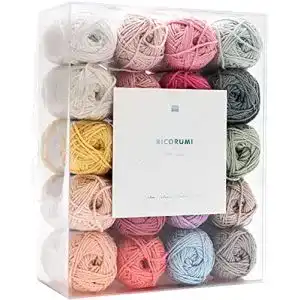 Baumwollgarn Kuckee RICORUMI SET 20ER BABY PASTELL