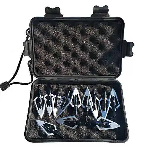 Jagdspitzen SHARROW 12pcs Pfeilspitzen 2 Klingen 100 Grains