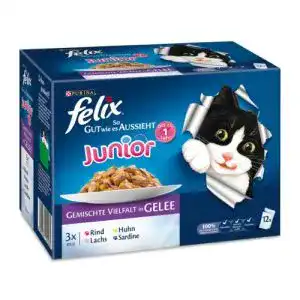 Felix-Katzenfutter FELIX So gut wie es aussieht Junior 12er-Multi