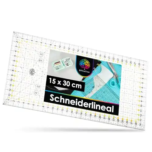 Schneiderlineal OfficeTree 30×15 cm Patchworklineal