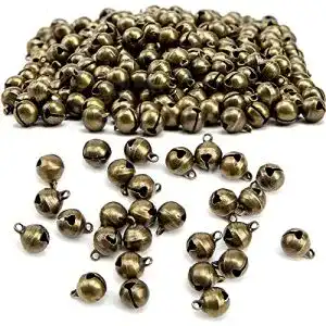 Glöckchen Tashce 200 Stück 6mm Vintage in Bronze, Glocken