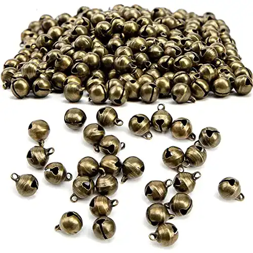 Glöckchen Tashce 200 Stück 6mm Vintage in Bronze, Glocken
