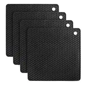 Silikon-Topflappen flintronic Topf Untersetzer 4pcs, rutschfest
