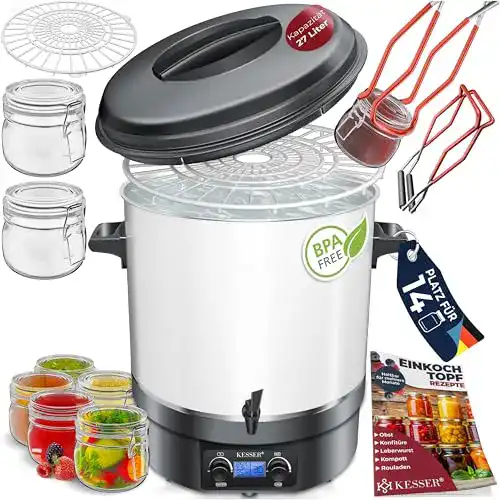 Einkochautomat KESSER 27 Liter, mit Timer, 2000 Watt