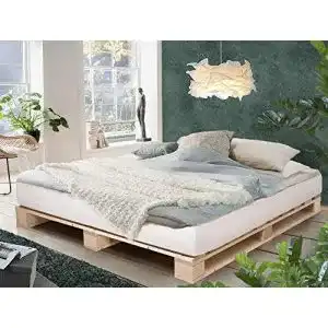 Palettenbett moebel-eins PALETTI Massivholzbett, 180 x 200 cm