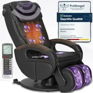 Shiatsu-Massagesessel maxVitalis, mit Wärmefunktion, rollbar