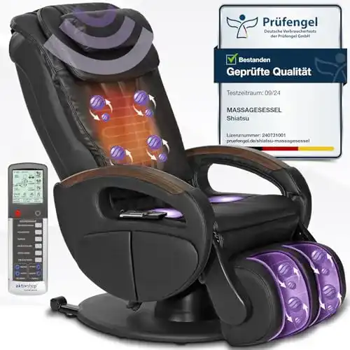 Shiatsu-Massagesessel maxVitalis, mit Wärmefunktion, rollbar