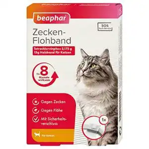 Zeckenschutz Katze beaphar Zecken-Flohband Katze, Länge: 35cm