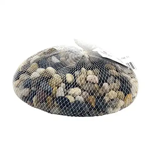 Flusskiesel Rayher 8808104 Fluss-Kiesel, mittelbraun, Beutel 1 kg