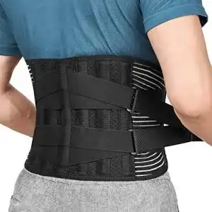 Rückenbandage FREETOO mit Stützstreben, verstellbare Zuggurte