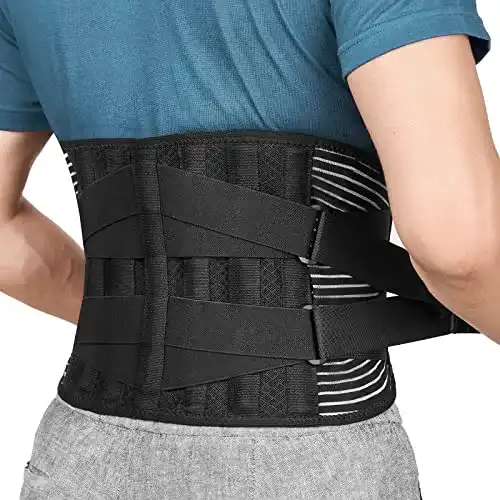 Rückenbandage FREETOO mit Stützstreben, verstellbare Zuggurte