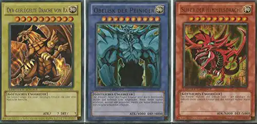 Yugioh-Karten KONAMI Yu-Gi-O Egyptian Gods Cards Komplettset