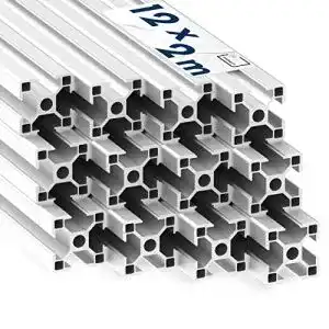 Aluprofile tktrading24 Alu Profil 12 Stück 30x30mm 2m System