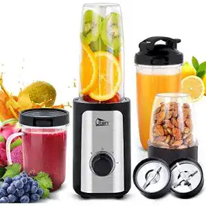 Smoothie-Maker Uten Mixer, 2 Geschwindigkeitsstufen, Safe Lock