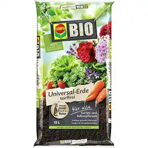 Torffreie Erde Compo BIO Universal-Erde für Zimmerpflanzen 15 L
