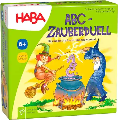 Lernspiele HABA 4912 – ABC Zauberduell, Lernspiel ab 6 Jahren