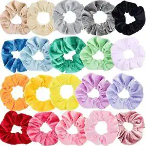 Scrunchie Sinwind, 20 Stück Haargummis Samt elastisch