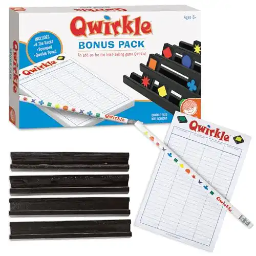 Qwirkle-Spiel MindWare, Qwirkle Bonus Pack, Board Game, Ages 8+