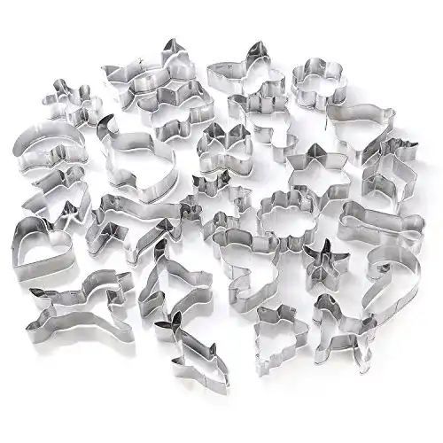 Ausstechformen GWHOLE 26 tlg Edelstahl Ausstecher Set