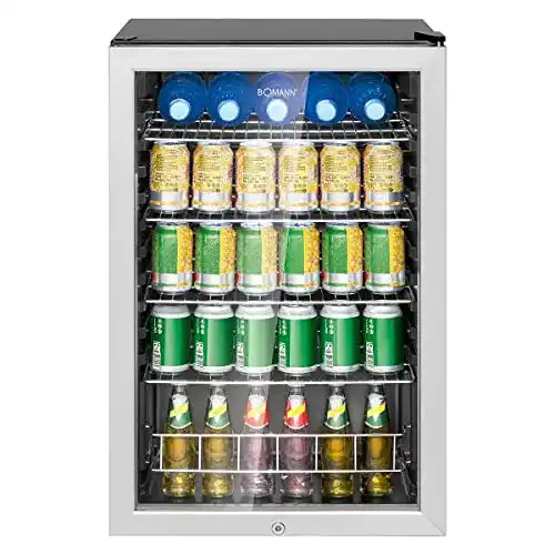 Bomann-Kühlschrank Bomann KSG 7283.1 Glastür-Kühlschrank