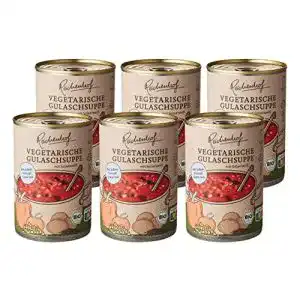 Vegane Suppe Reichenhof Bio Vegane Gulaschsuppe, 6 x 400 g